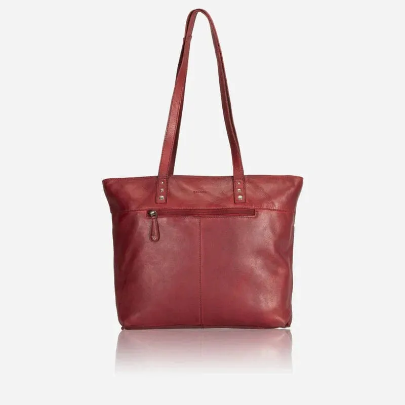 Brando Charlize Shopper Leather Tote Red