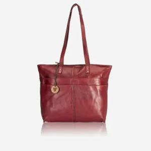 Brando Charlize Shopper Leather Tote Red