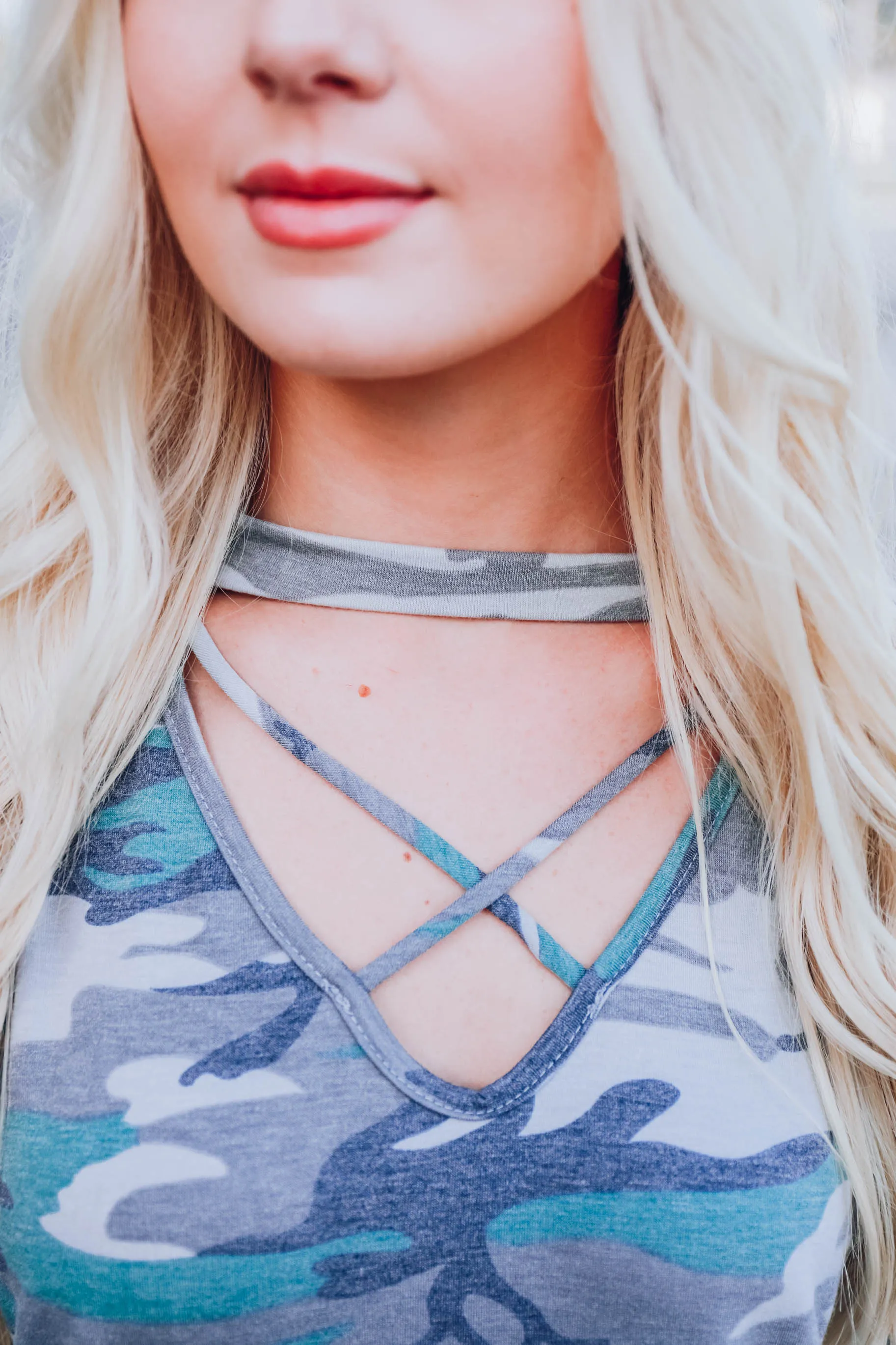Bring On The Camo Top S-3X - 0live