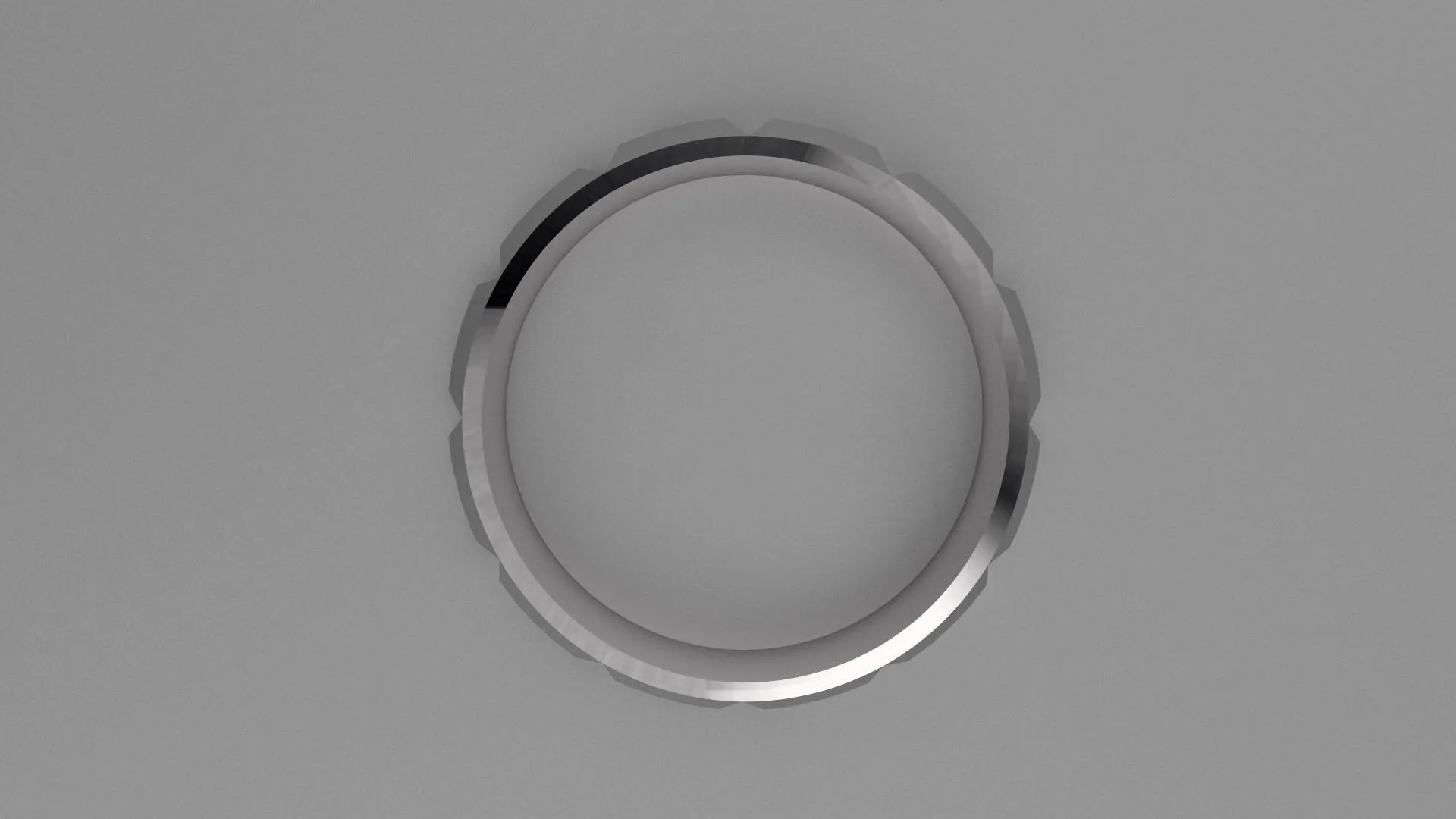 Brushed Sterling Silver 6mm Knife Edge with Segments Wedding Band