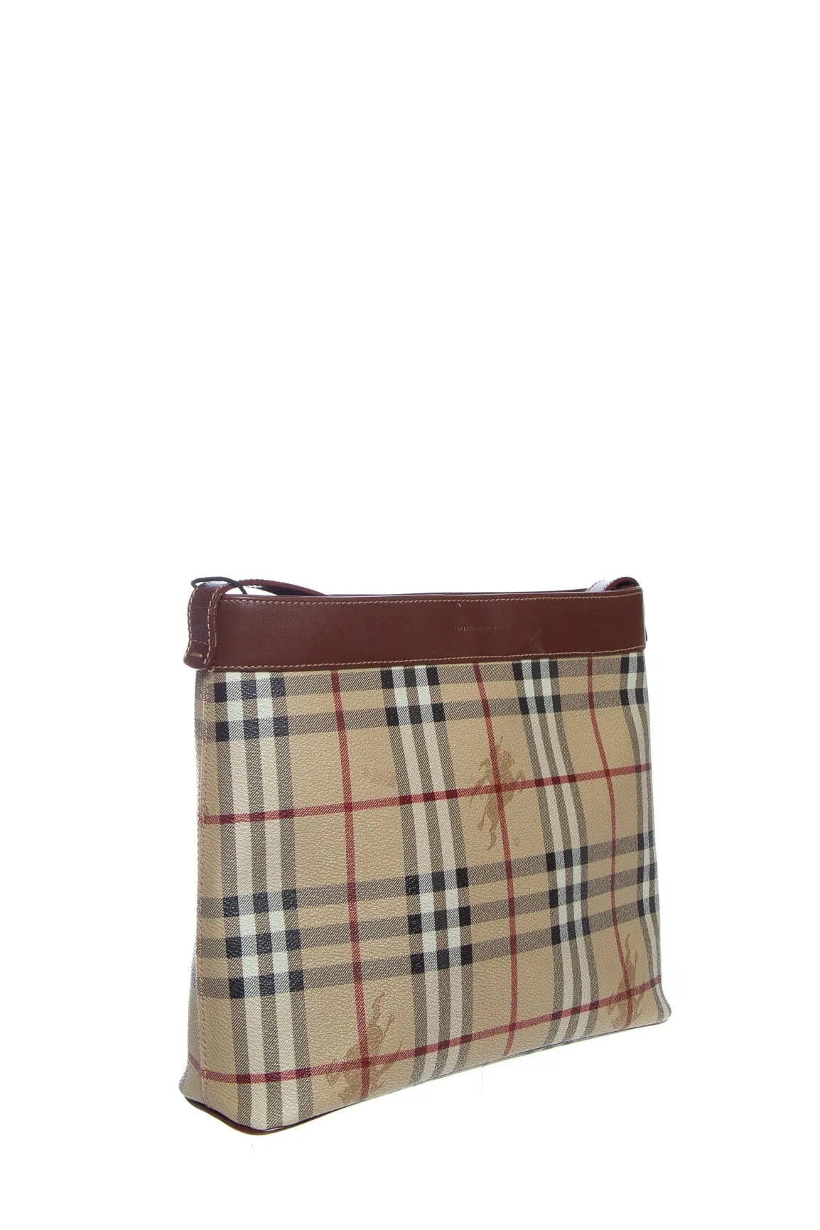 Burberry Nova Check Canvas Shoulder Bag Handbag