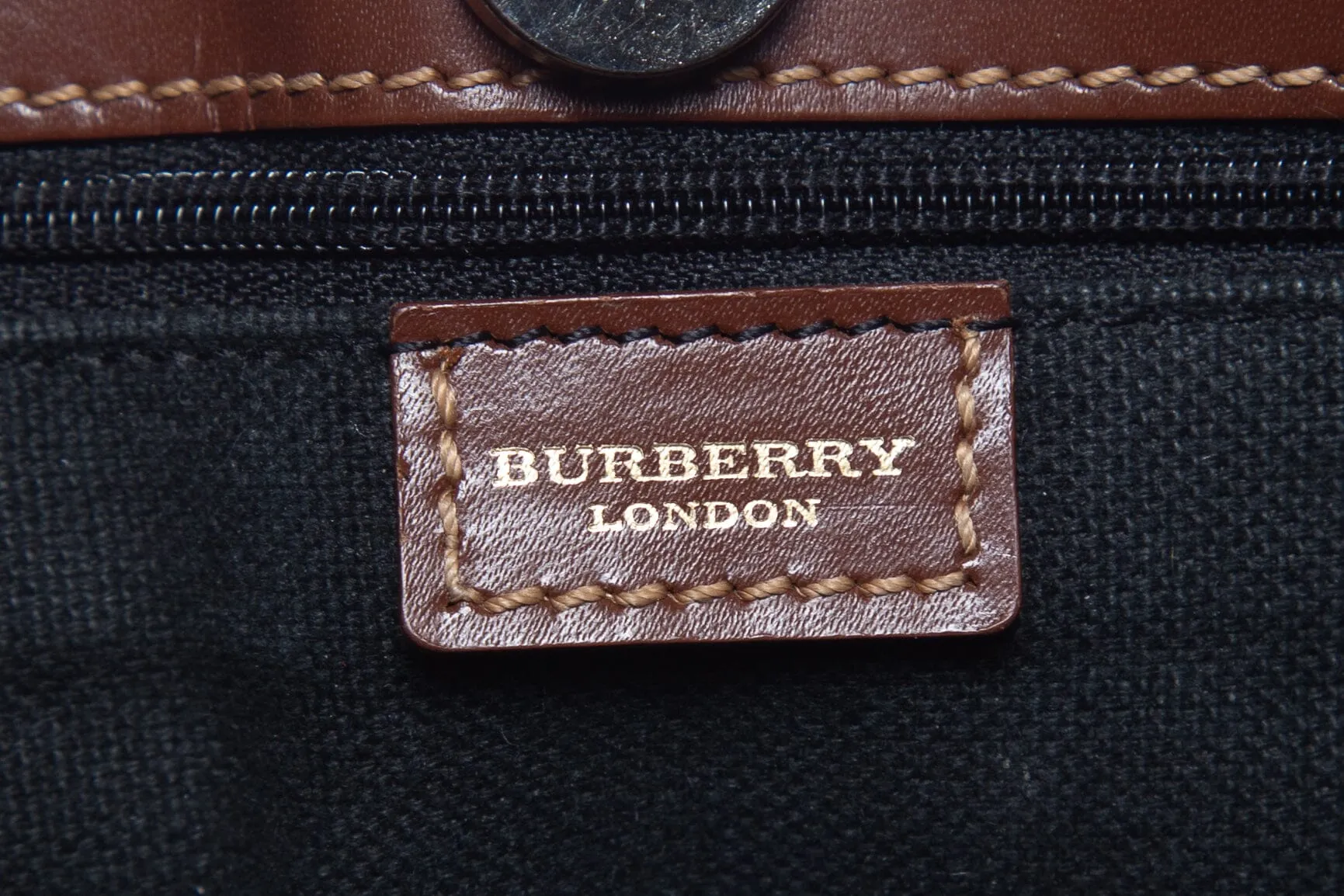 Burberry Nova Check Canvas Shoulder Bag Handbag