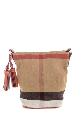 Burberry Nova Check Pattern Asby Handbag