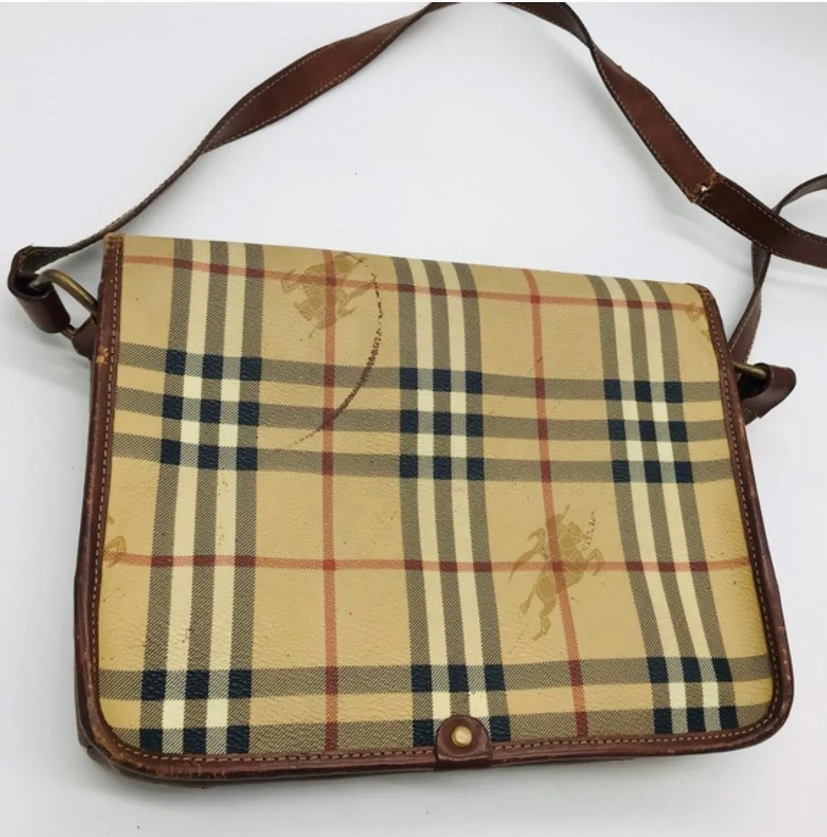 BURBERRY Nova Check Shoulder Bag