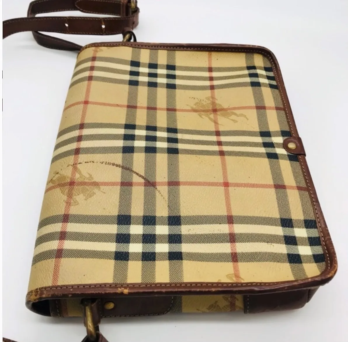 BURBERRY Nova Check Shoulder Bag