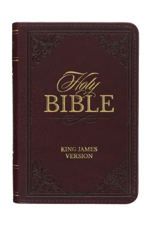 Burgundy Faux Leather KJV Pocket Bible