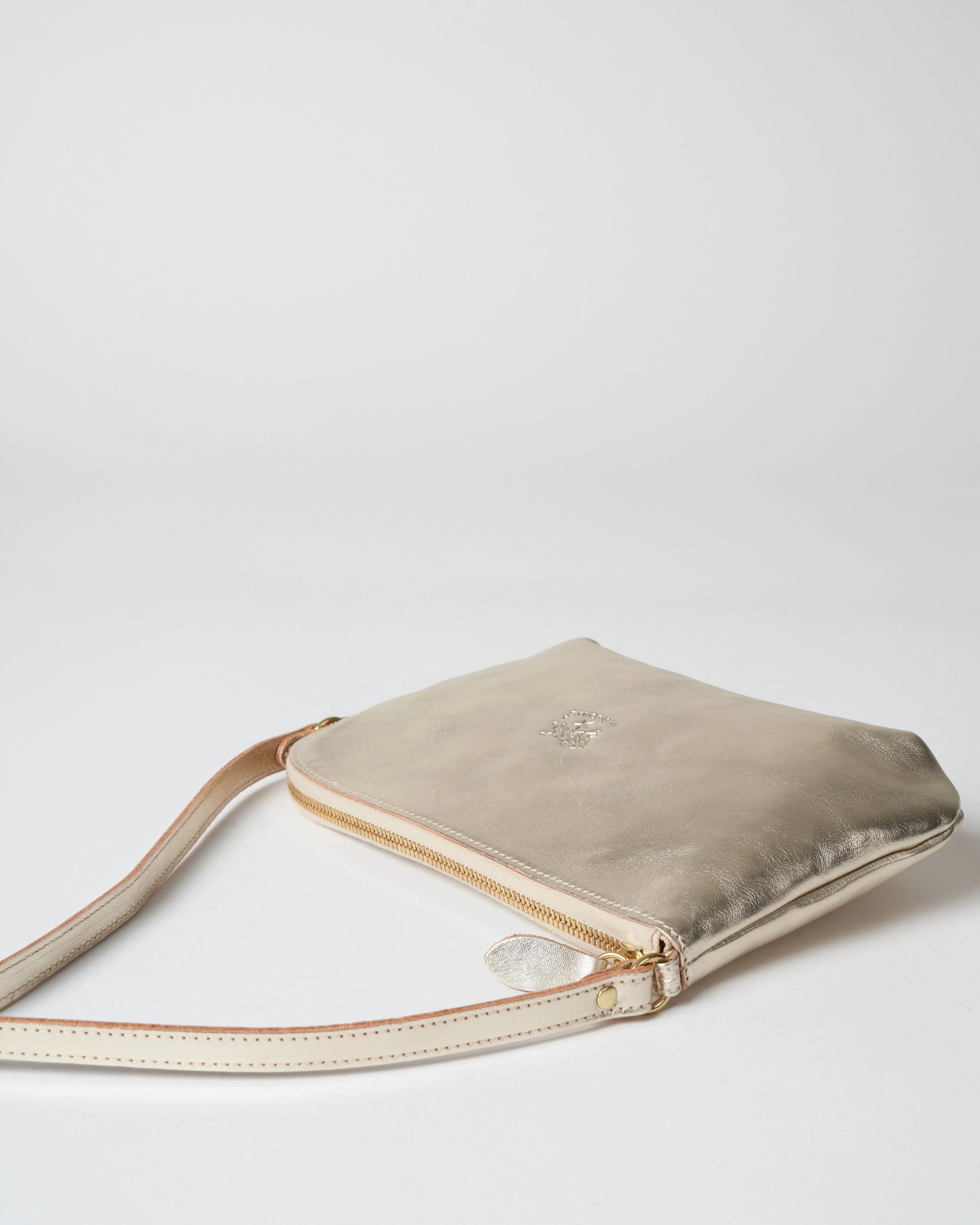 calf handbag - platino