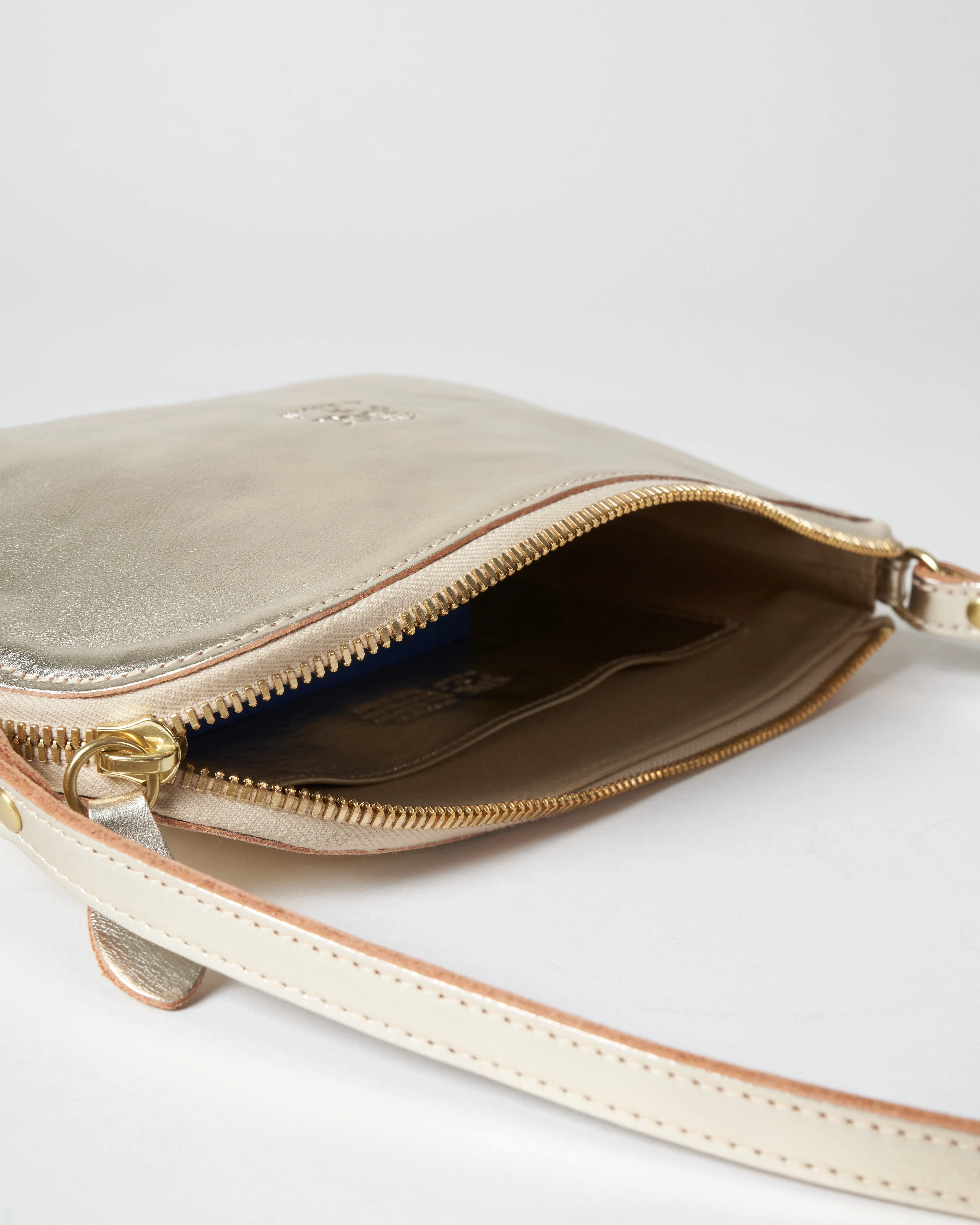 calf handbag - platino