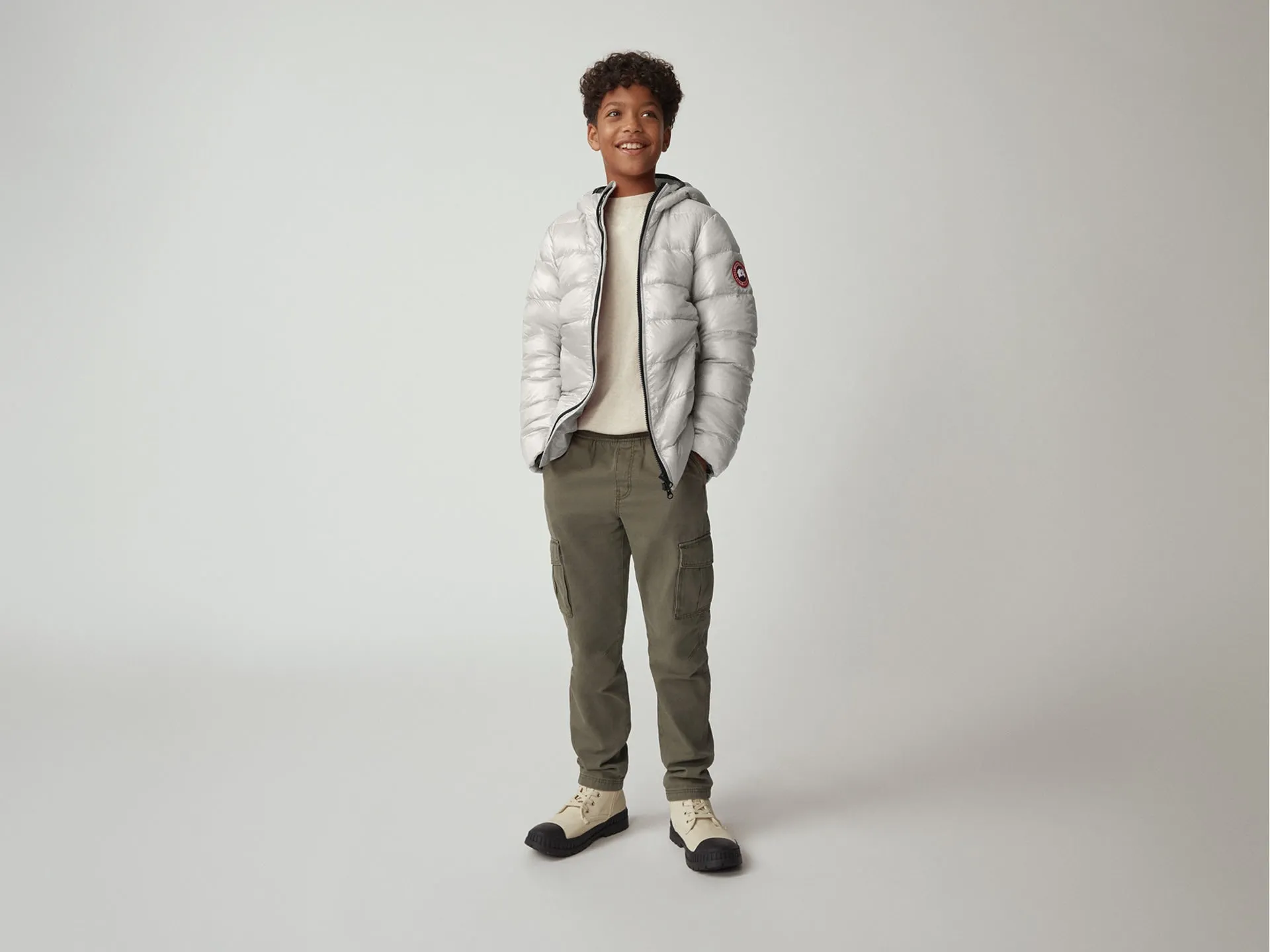 Canada Goose Youth Crofton Hoody - SilverBirch