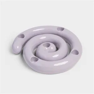 Candle holder scribble lilac