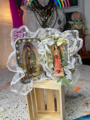 Canvas / little shrine Guadalupana