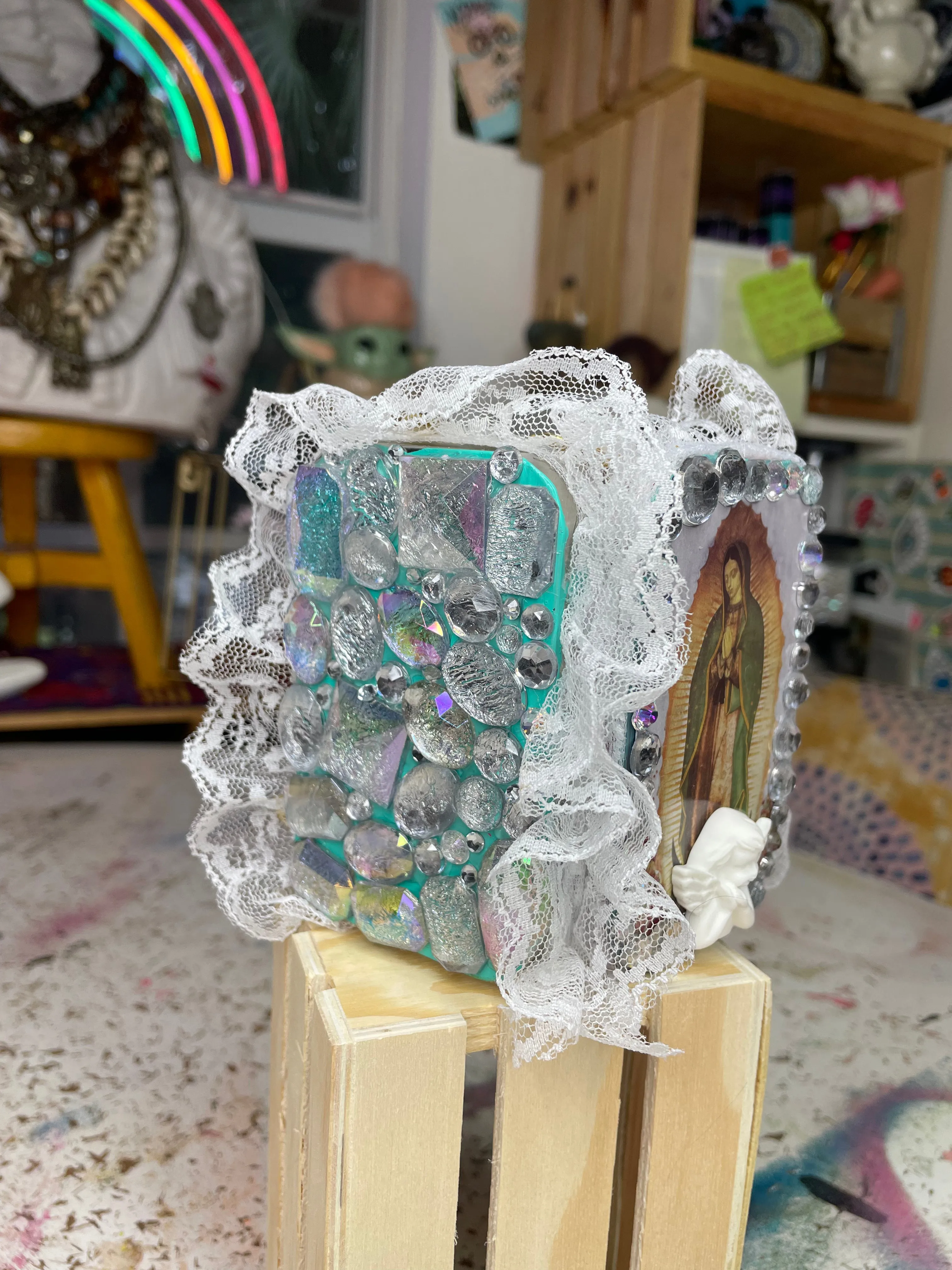 Canvas / little shrine Guadalupana