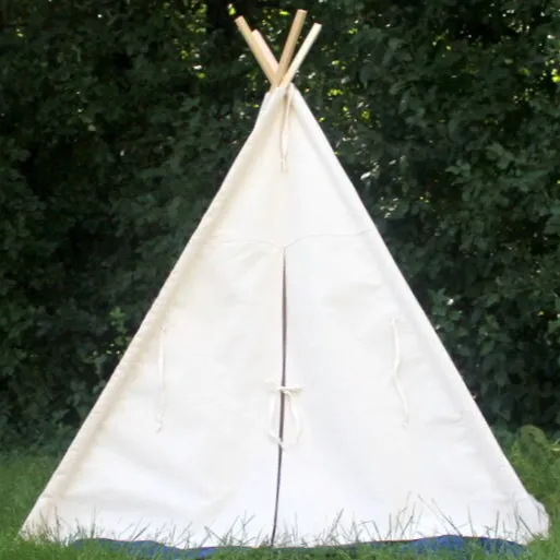Canvas Teepee, Five Sizes That Can Include Window, Kids Play Tent, Teepee,  Tie Open, Tie Closed, Poles Included