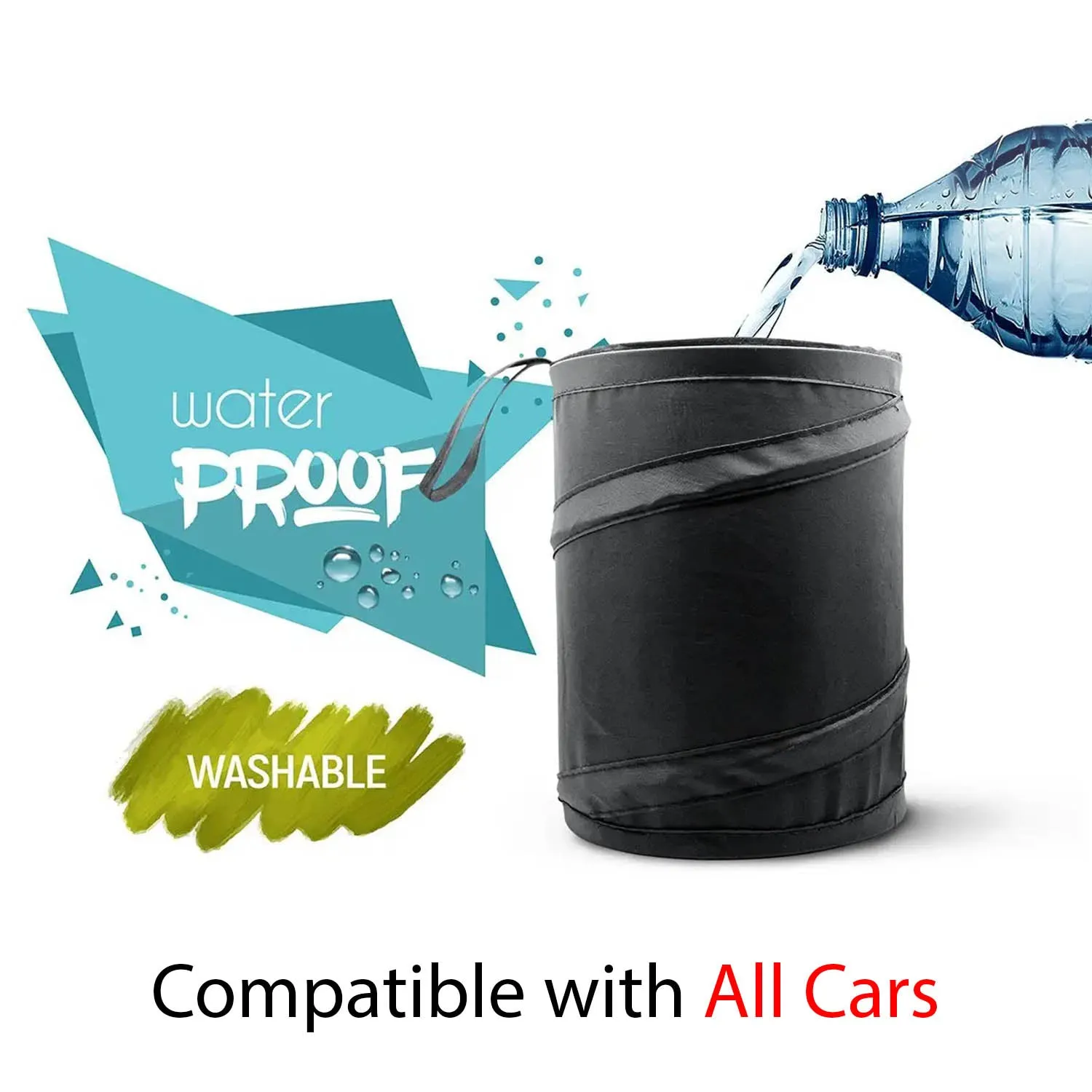 Car Trash Can, Custom Fit For Your Cars, Portable Garbage Bin, Collapsible Pop-up Waterproof Bag, Waste Basket Bin, Rubbish Bin