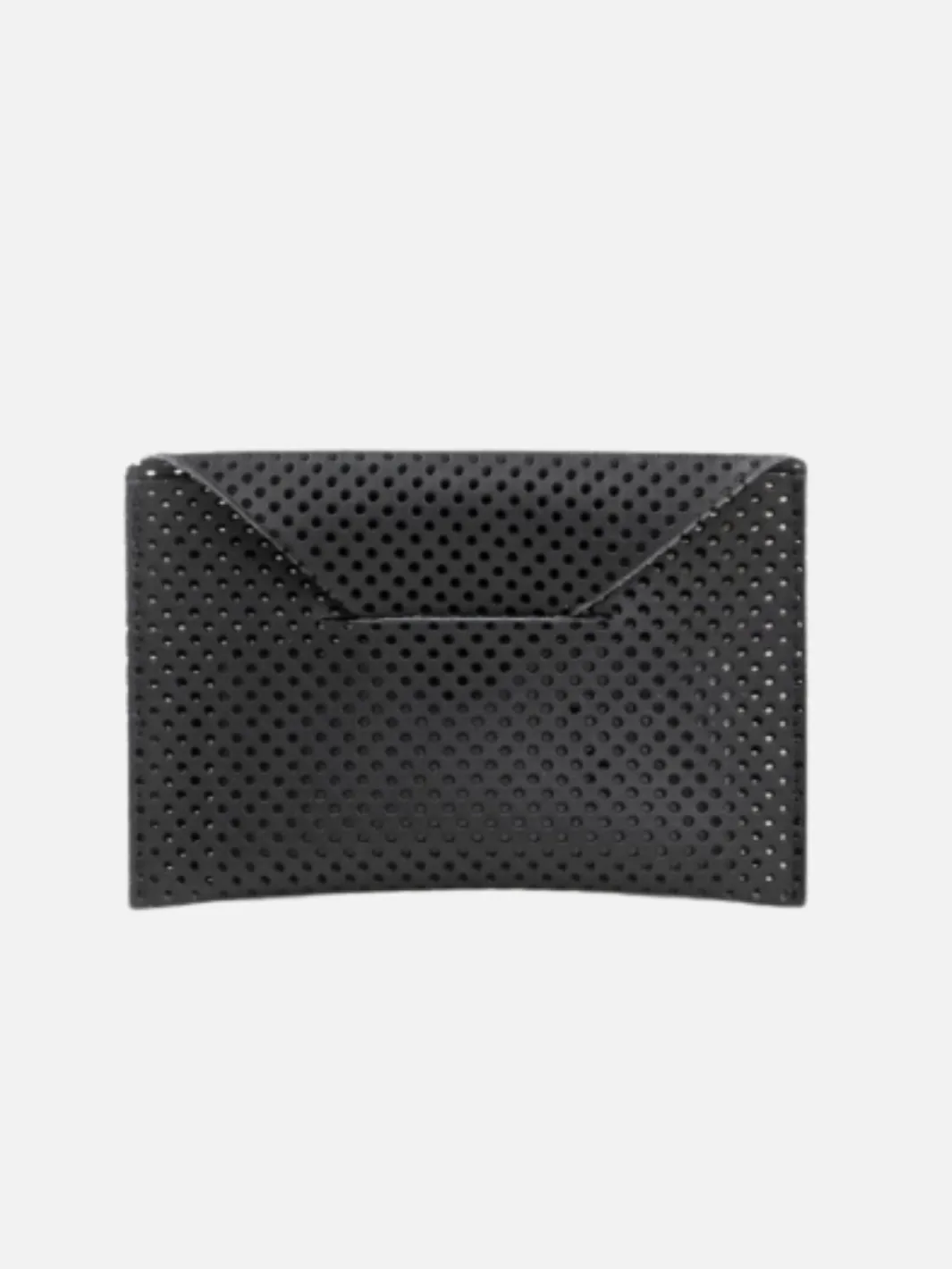 CARD ENVELOPE BAG IN PERFORATED BLACK