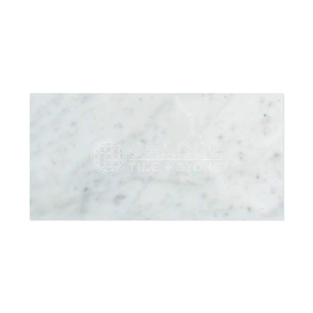 Carrara White Italian (Bianco Carrara) Marble 12 X 24 Field Tile (Lot of 100 pcs. (200 sq. ft.), Polished)