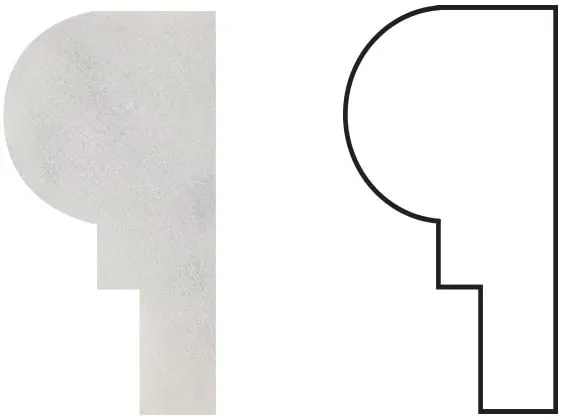 Carrara White Italian Carrera Marble Chair Rail Trim Molding 2 x 12 Polished