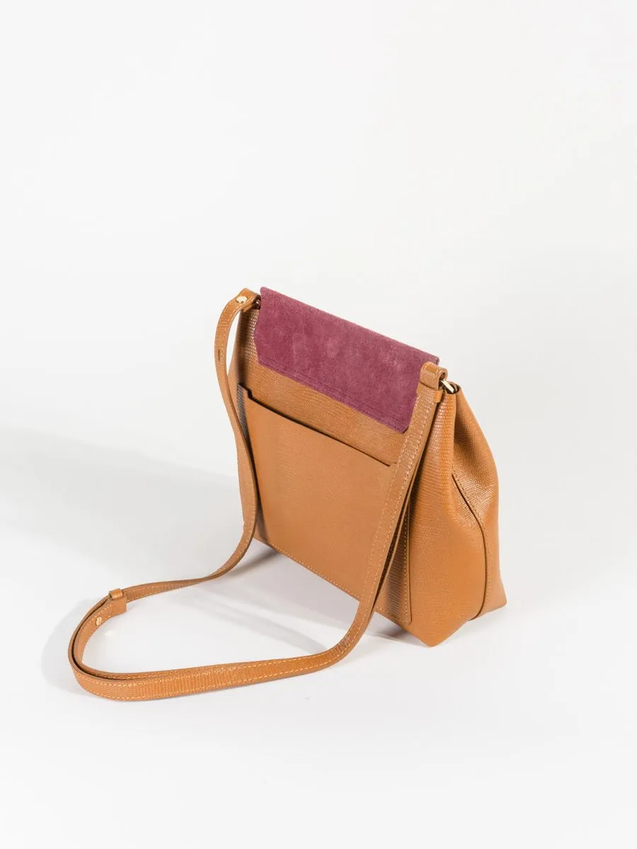 carre shoulder bag - raspberry multi