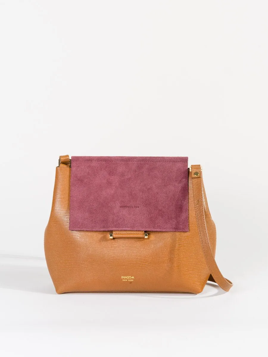 carre shoulder bag - raspberry multi