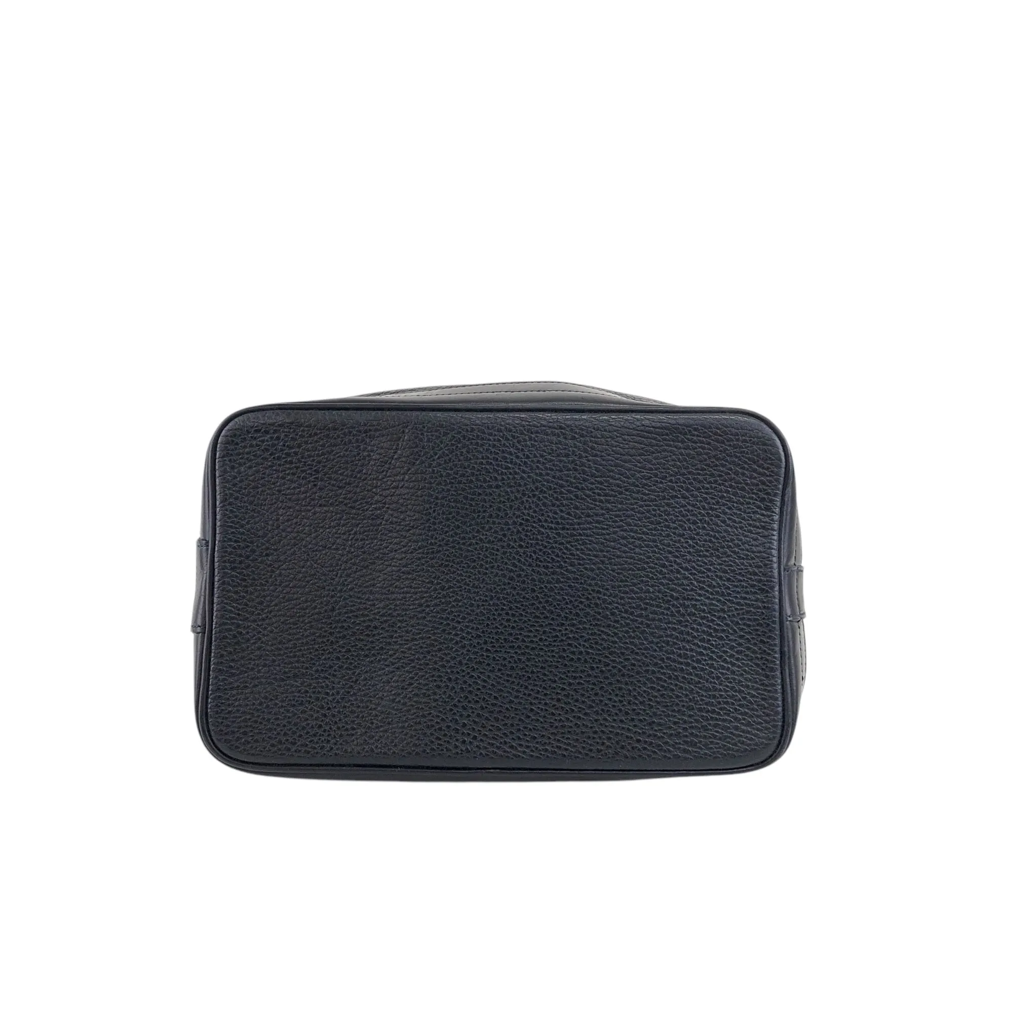 CELINE Gancini Drawstring Shoulder bag Dark Navy Vintage 5xguk7