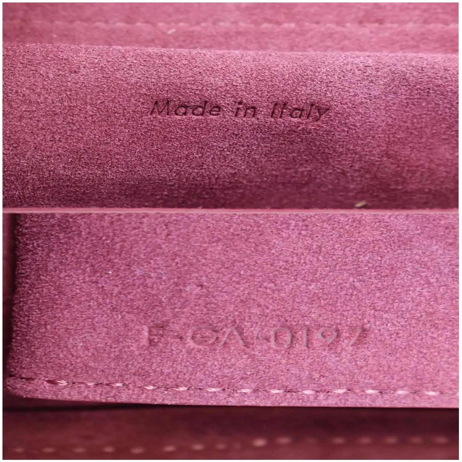 CELINE Micro Belt Grained Calfskin 2Way Shoulder Bag Ruby