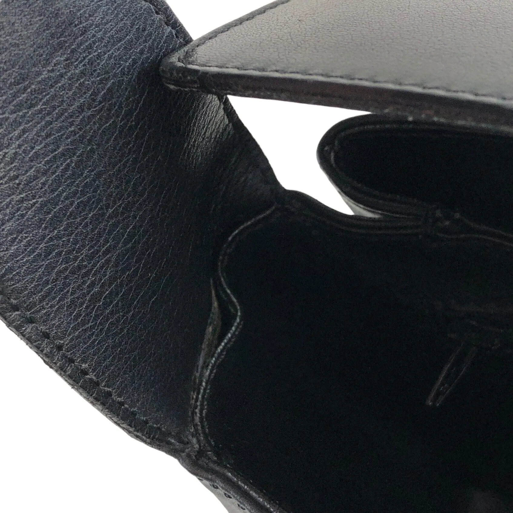 CELINE Turn Lock Handbag Black Vintage j4gitj