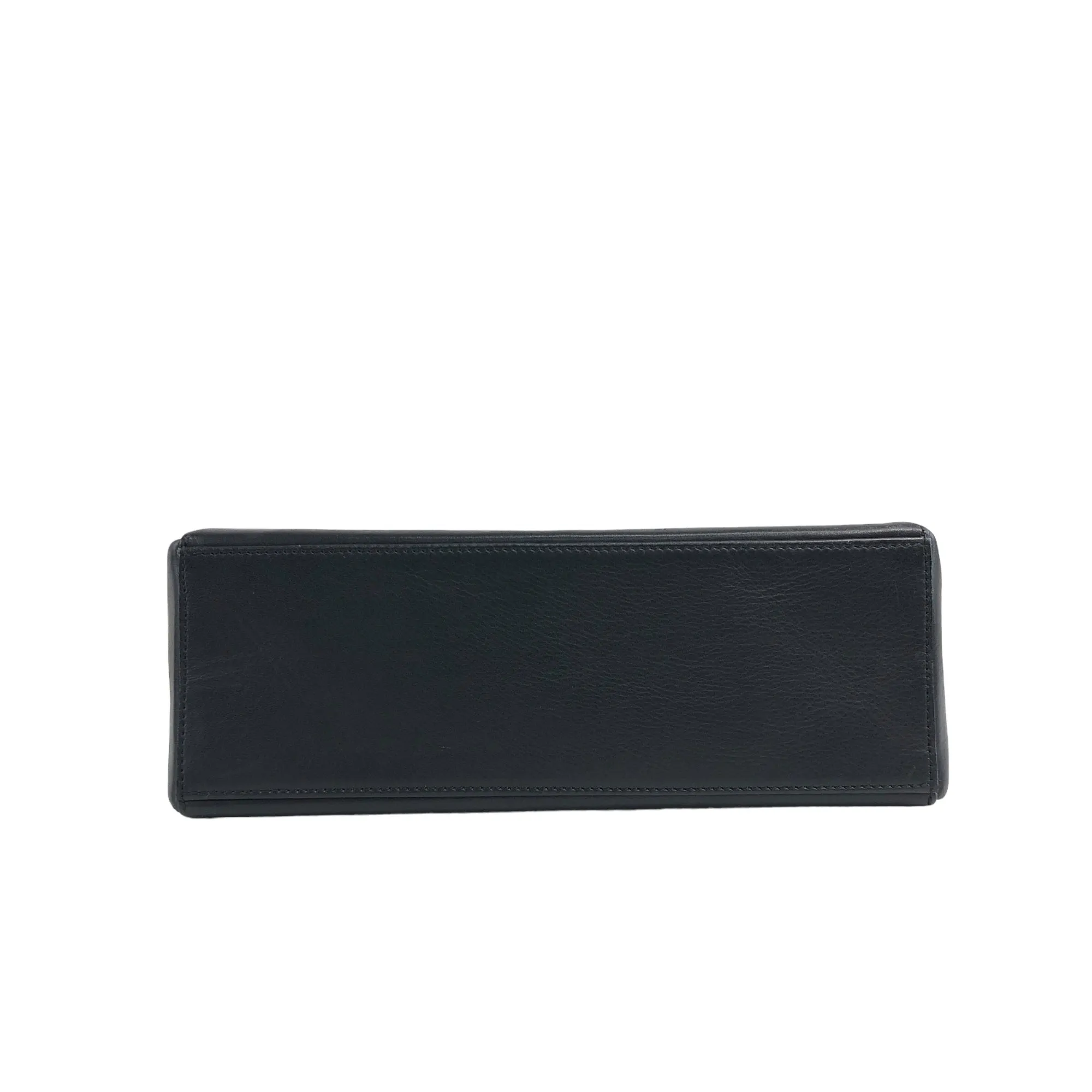 CELINE Turn Lock Handbag Black Vintage j4gitj