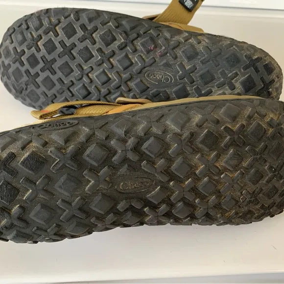 Chaco MEN'S RAMBLE RUGGED CANVAS SHOE Sz 12 brownish green/black