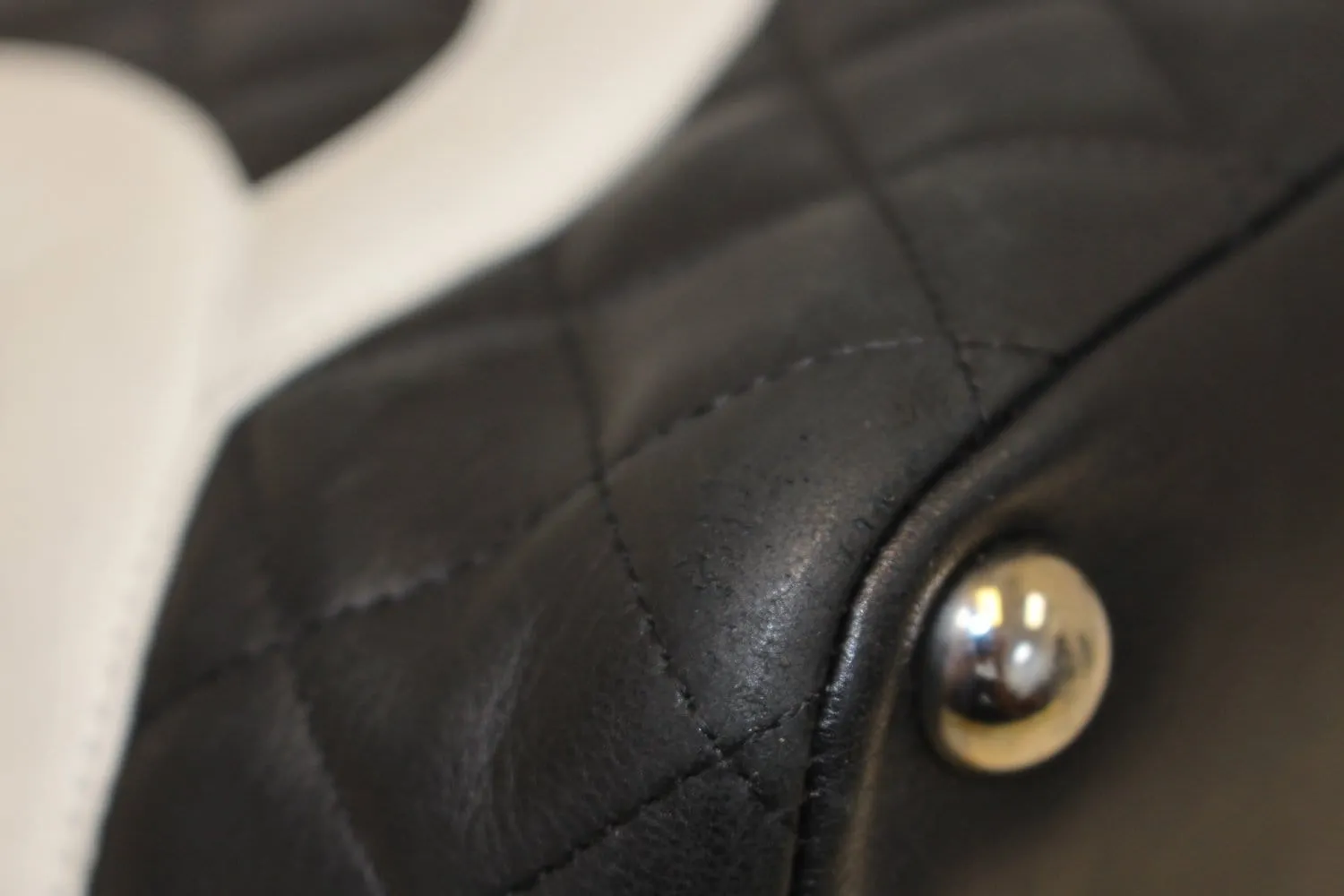 CHANEL Black Quilted Leather Large Cambon Tote Bag