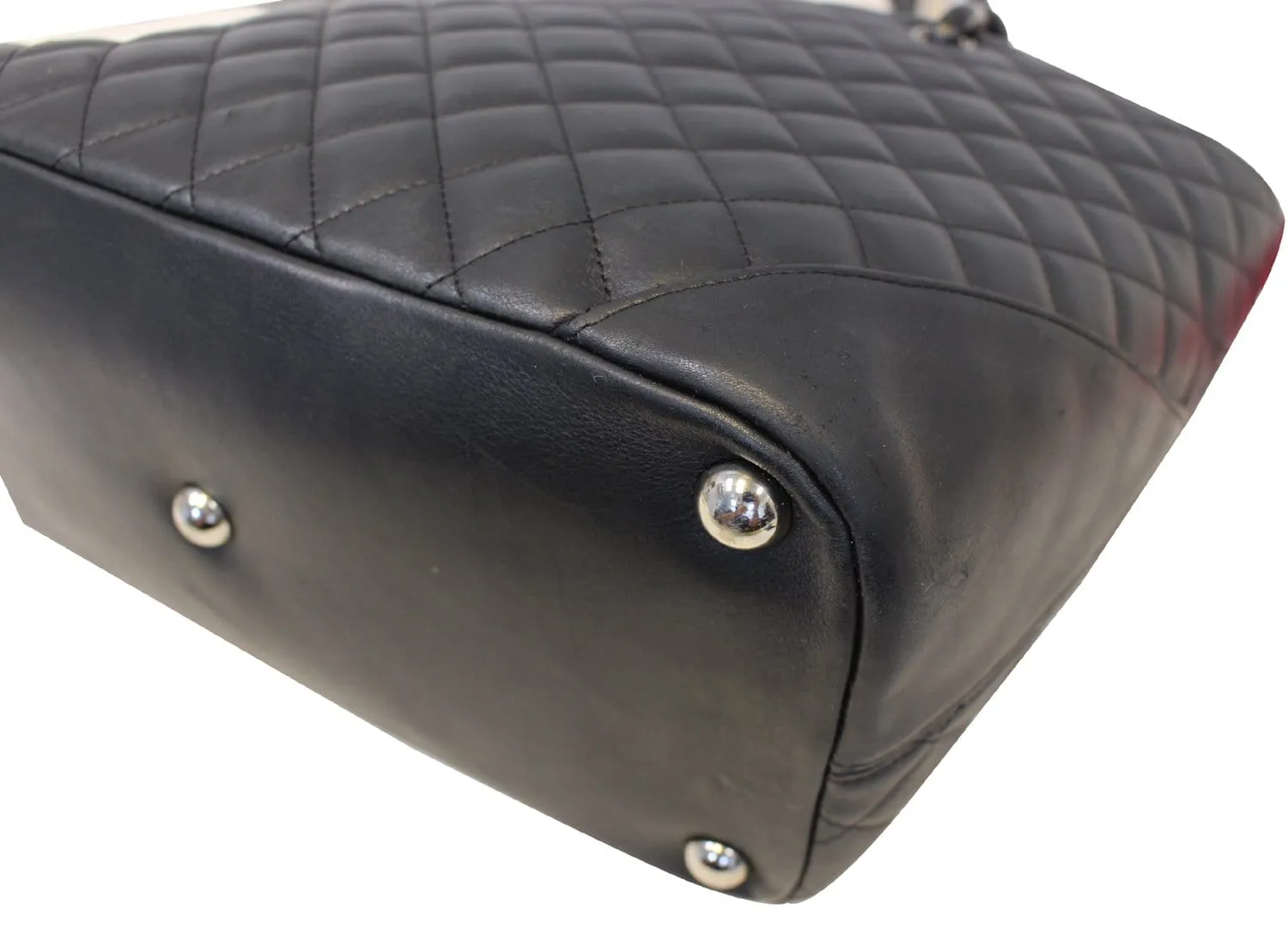 CHANEL Black Quilted Leather Large Cambon Tote Bag