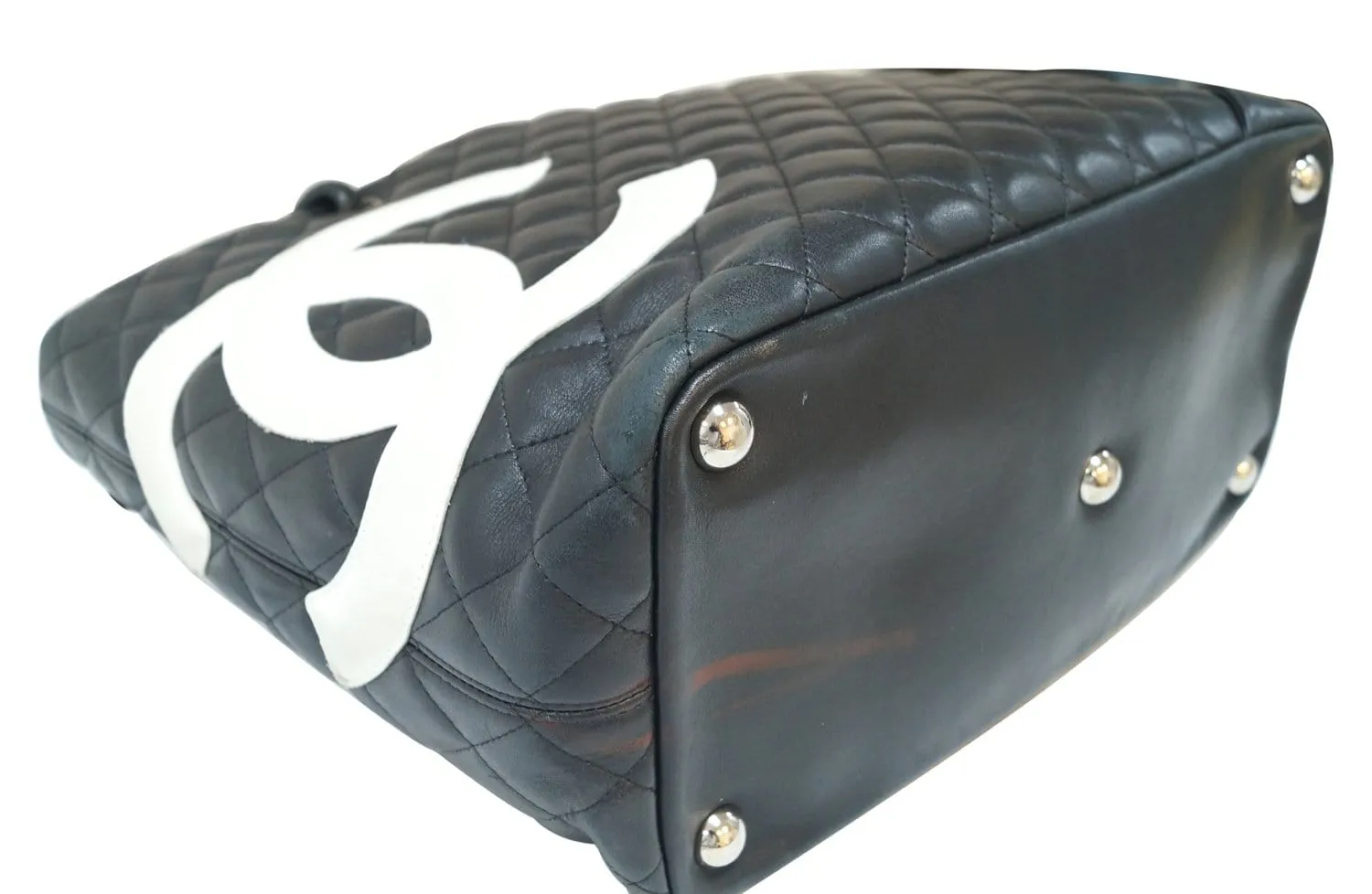 CHANEL Black Quilted Leather Large Cambon Tote Bag