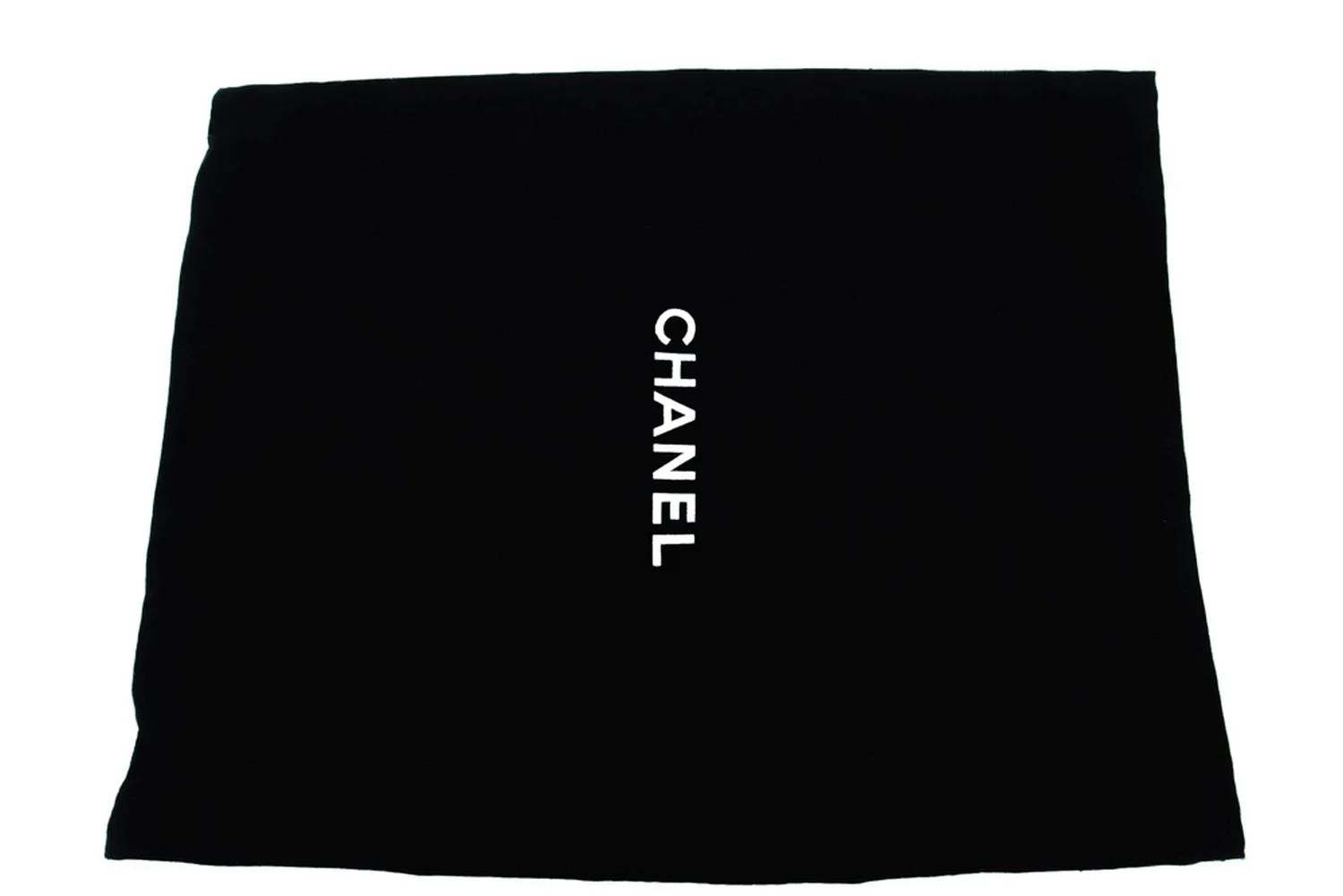 CHANEL Classic Double Flap 10" Chain Shoulder Bag Black Lambskin m82