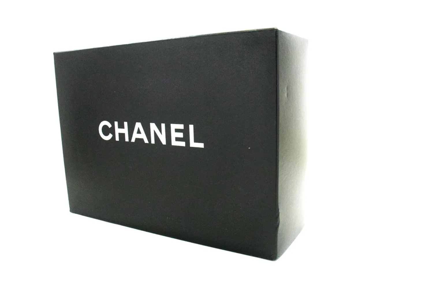 CHANEL Classic Double Flap 10" Chain Shoulder Bag Black Lambskin m82