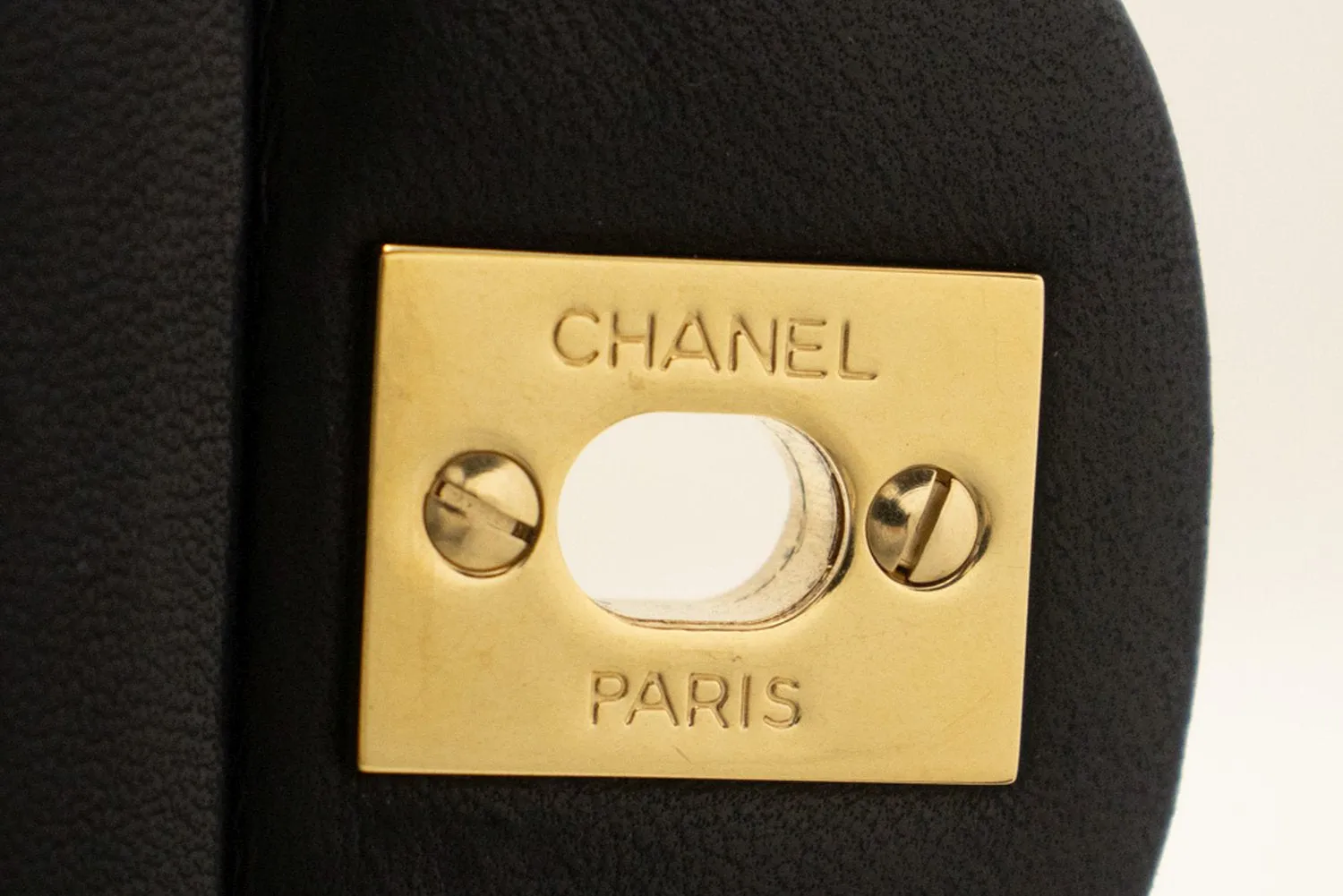 CHANEL Classic Double Flap Medium Chain Shoulder Bag Black Lamb m03
