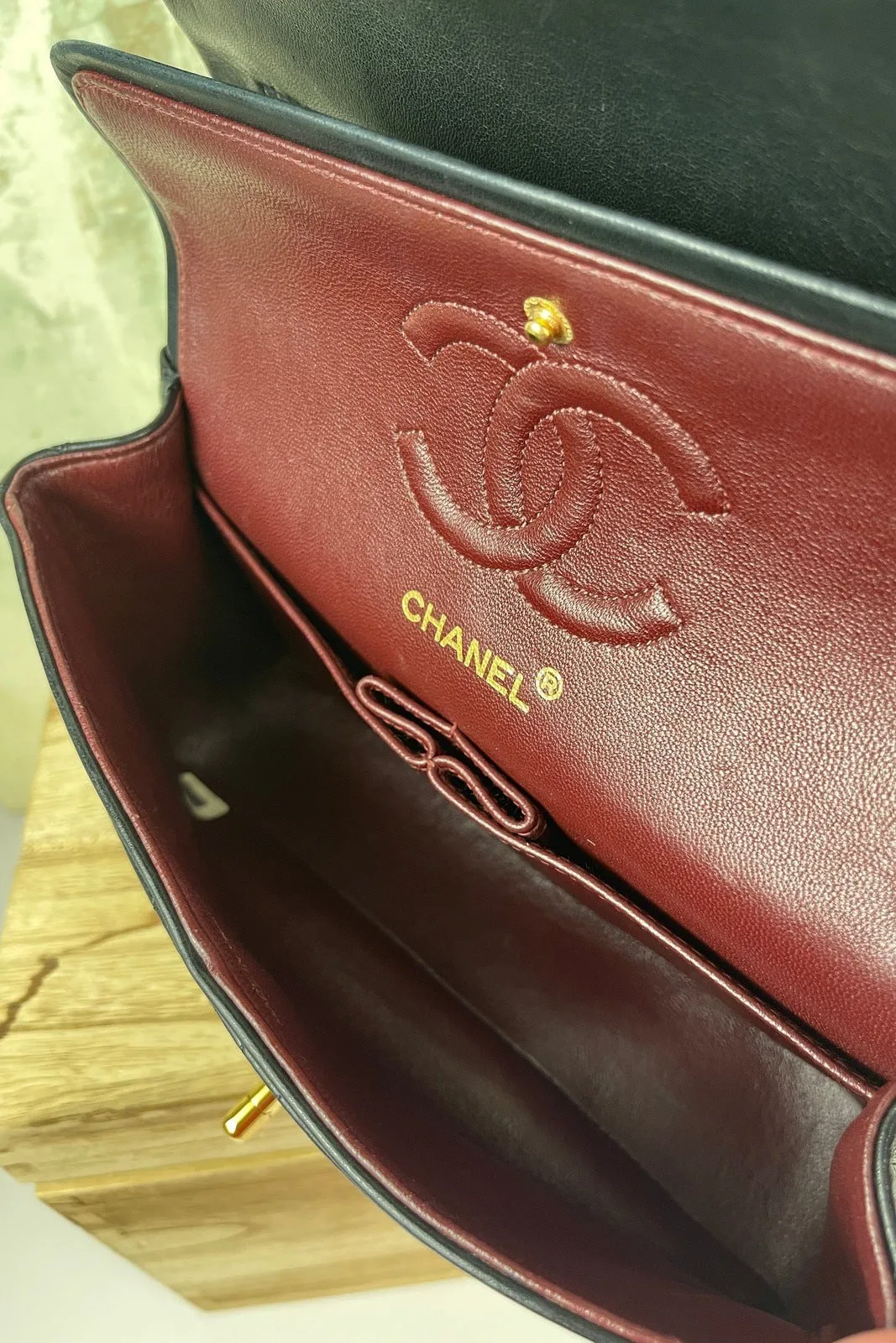 Chanel Classic Small Double Flap Black Lambskin Bag
