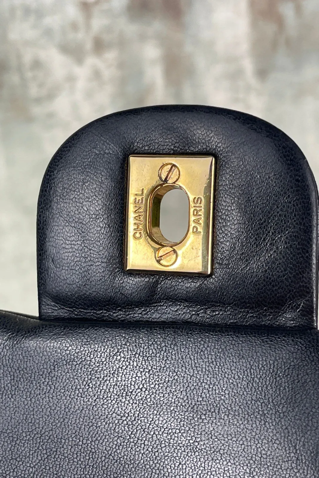 Chanel Classic Small Double Flap Black Lambskin Bag