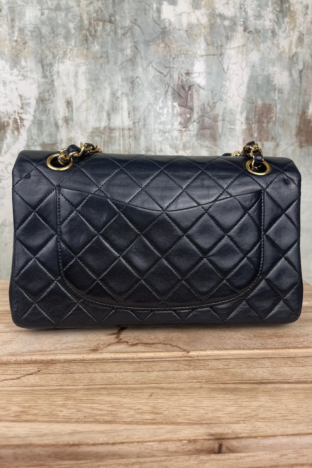 Chanel Classic Small Double Flap Black Lambskin Bag
