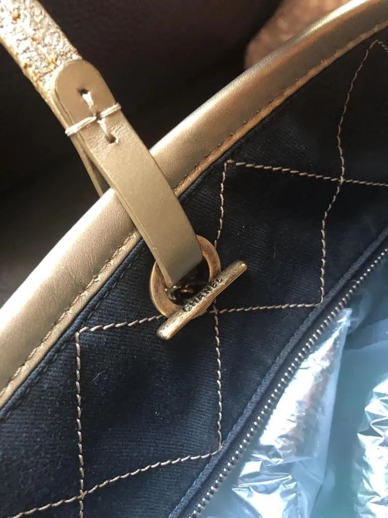 Chanel Coco Caviar Stitch Tote Bag