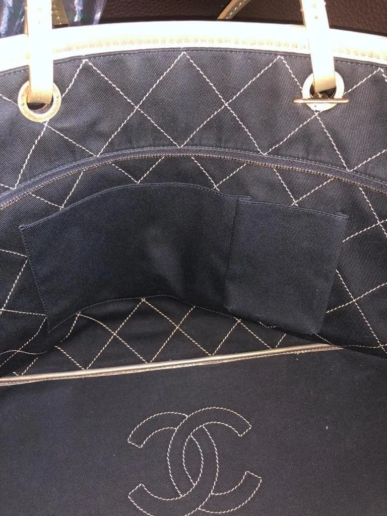 Chanel Coco Caviar Stitch Tote Bag