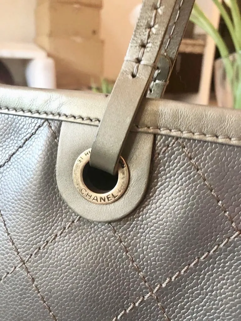 Chanel Coco Caviar Stitch Tote Bag