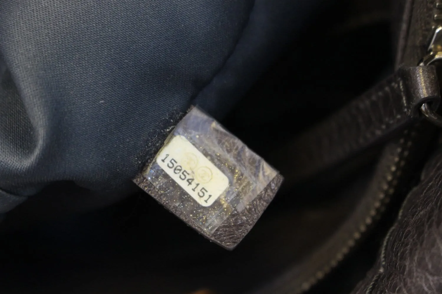 CHANEL Dark Brown Glazed Leather On the Road Tote Bag