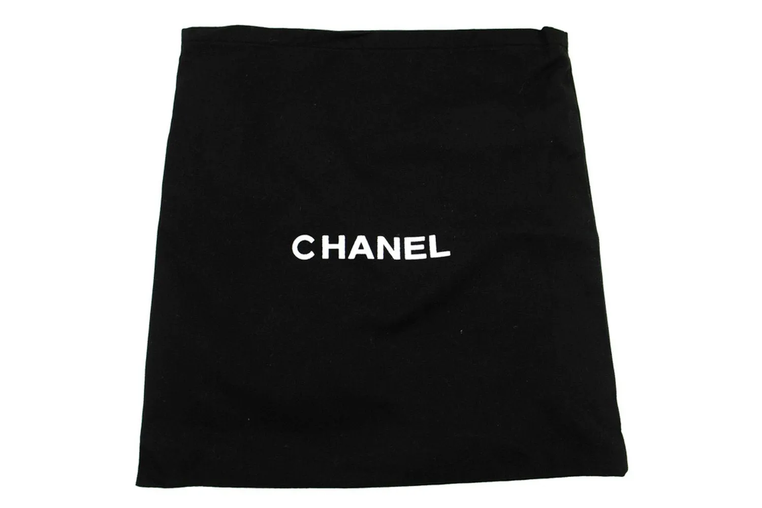 CHANEL Grained Calfskin Double Flap 9" Chain Shoulder Bag Black n49