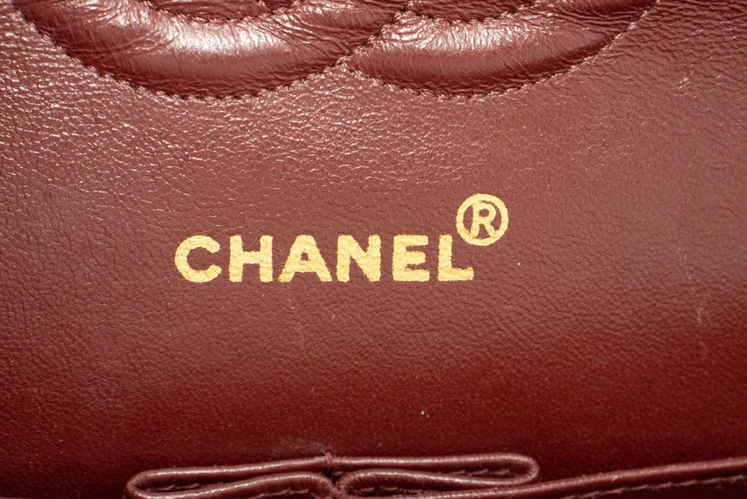 CHANEL V-Stitch Double Flap 10" Chain Shoulder Bag Black Lambskin n13