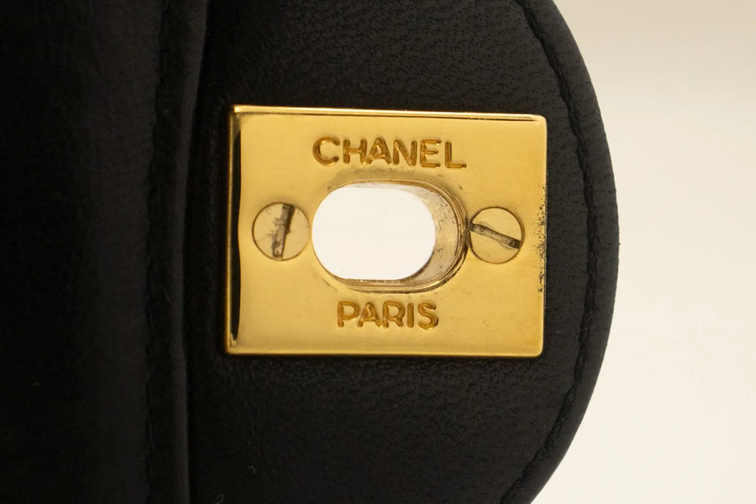 CHANEL Vintage Classic Chain Shoulder Bag Single Flap Quilted Lamb m91