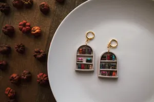 Chaotic Bookshelf Earrings *Made To Order