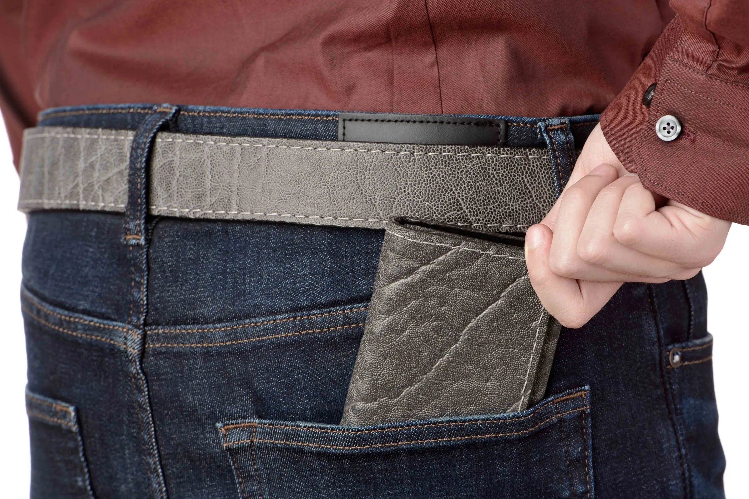 Charcoal Gray Elephant Trifold Wallet