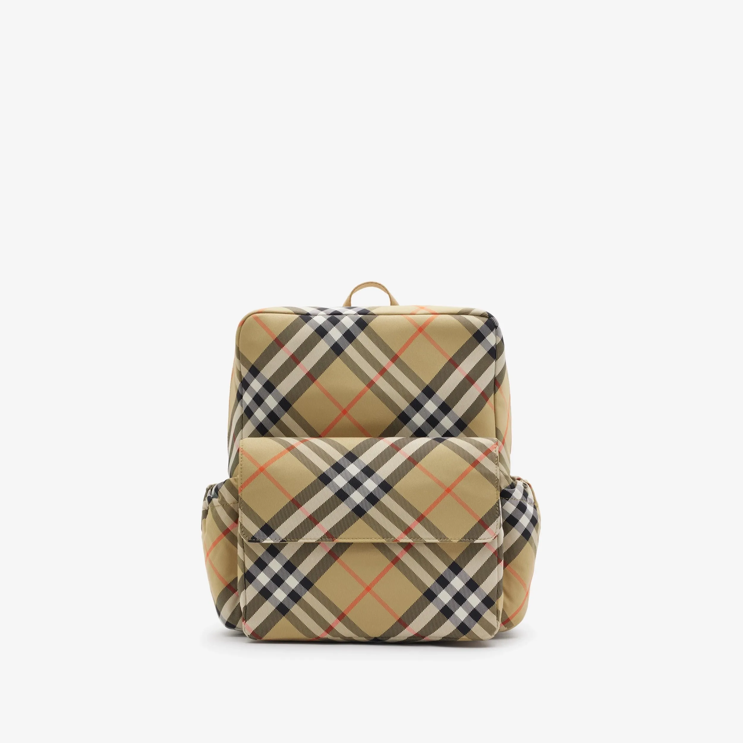 Check Nylon Backpack