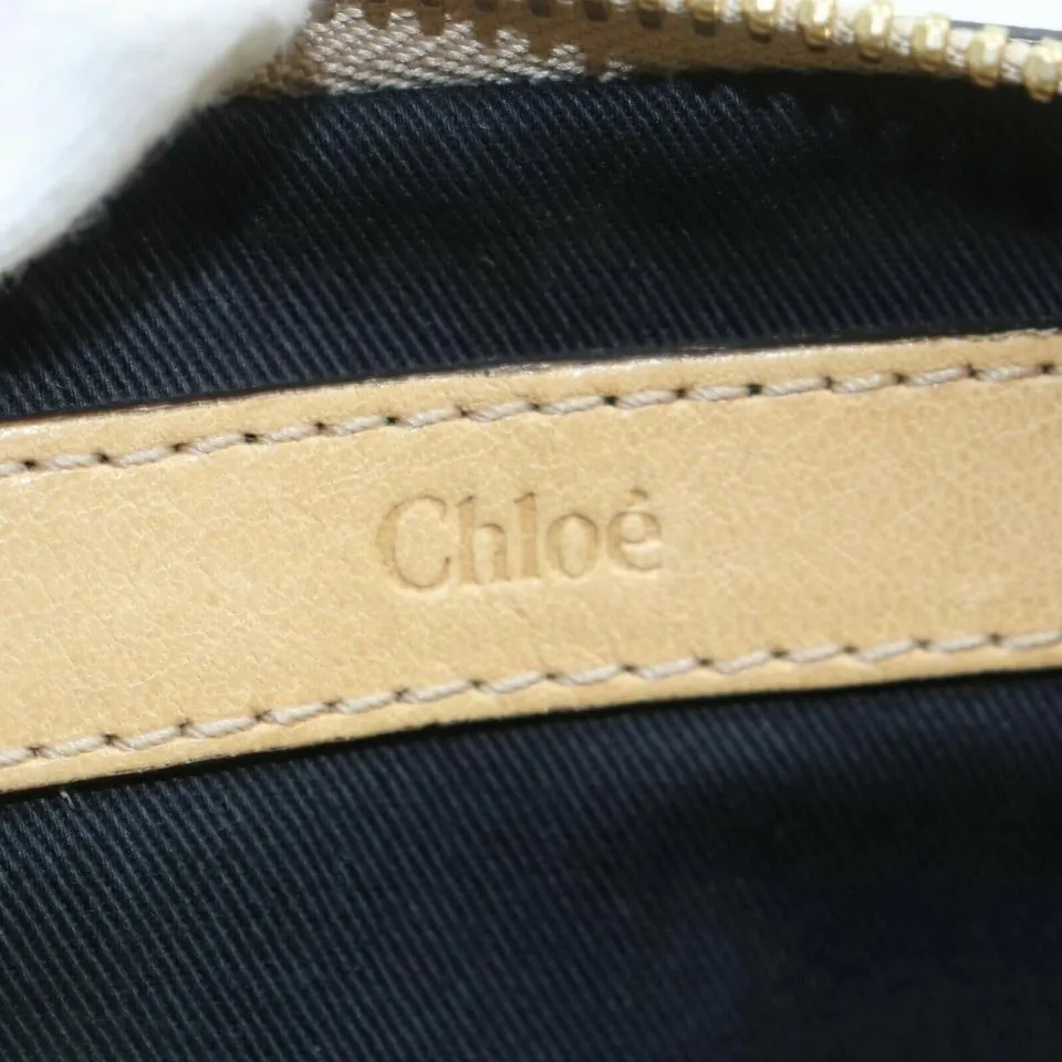 Chloe Beige Leather 2way Shoulder Bag  861600