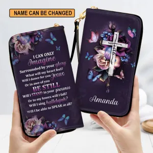 Christianartbag Clutch Purse, I Can Only Imagine Clutch Purse For Women, Personalized Name, Christian Gifts For Women, CAB13091223.