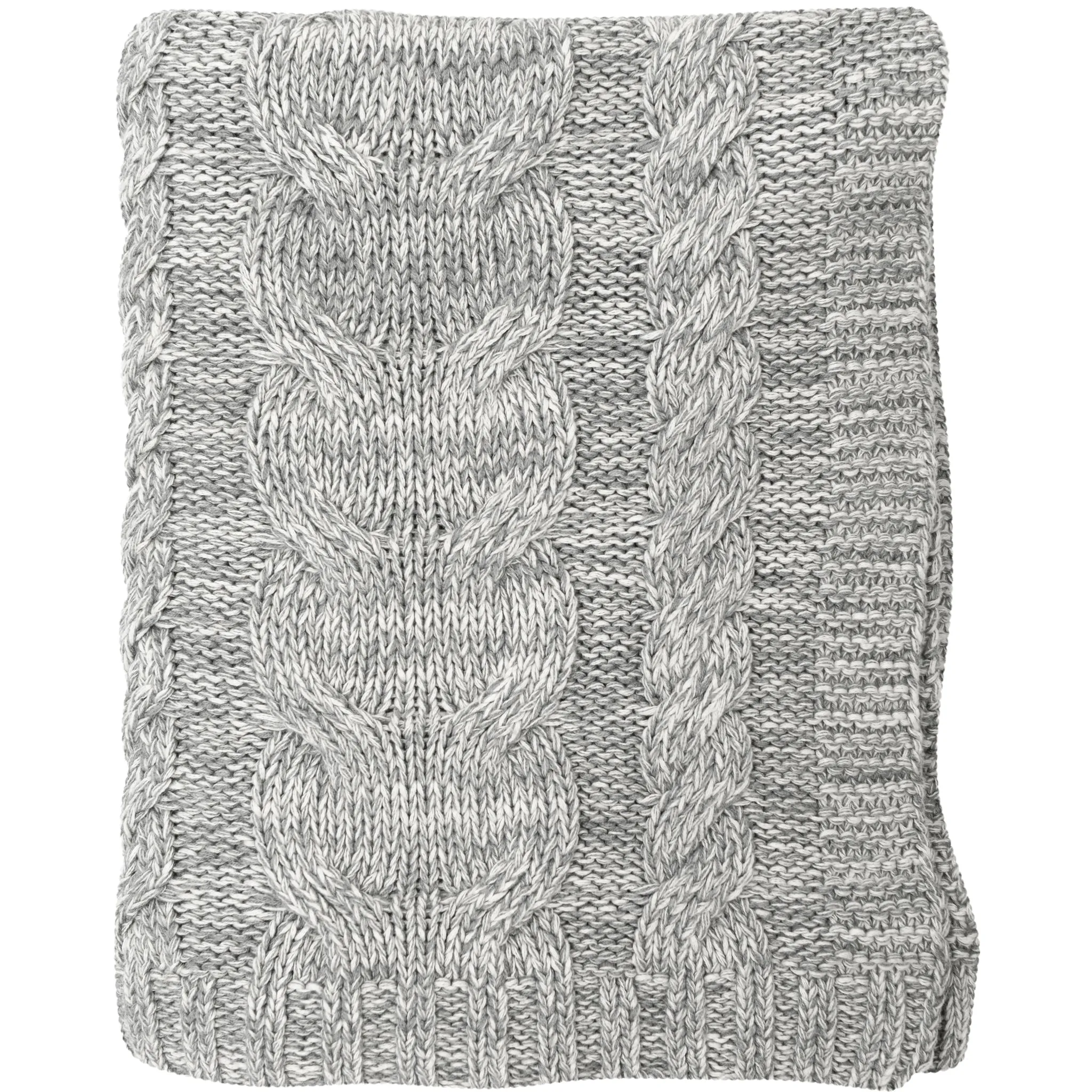 Chunky Braid Knitted Throw